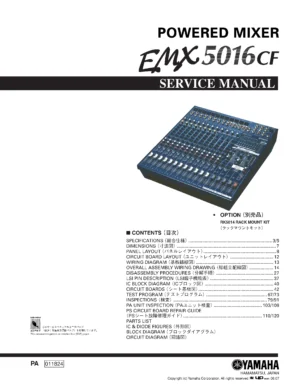 Yamaha emx5016cf service manual cover