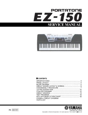 Yamaha ez 150 service manual cover