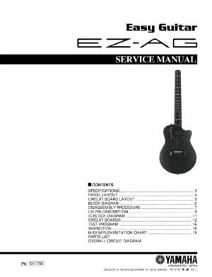 Yamaha ez ag service manual cover