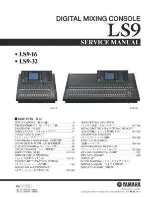 Yamaha ls9 16 ls9 32 service manual cover