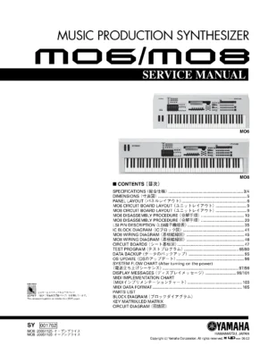 Yamaha mo6 mo8 service manual cover