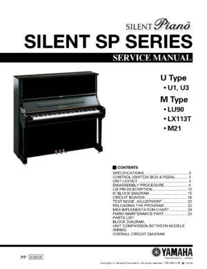 Yamaha silent p series u1 u3 service manual cover