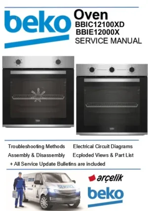 Beko bbic12100xd bbie12000x service manual cover