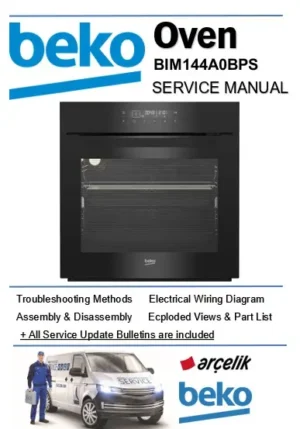 Beko bim144a0bps service manual cover