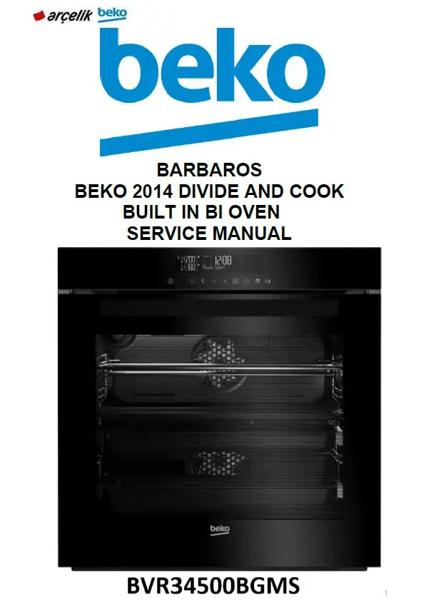 Beko bvr34500bgms service manual cover