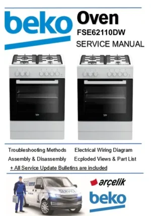 Beko fse62110dw service manual cover