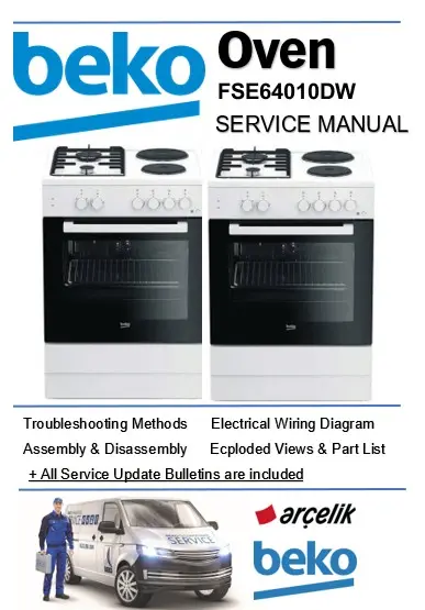 Beko fse64010dw service manual cover