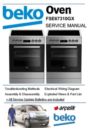 Beko fse67310gx service manual cover