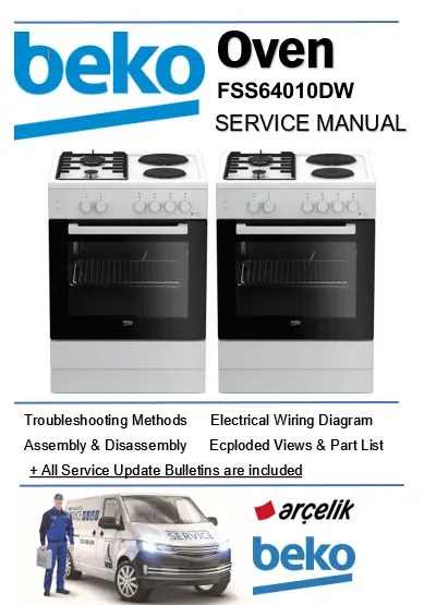 Beko fss64010dw service manual cover
