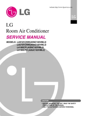 Lg lan181cnw lau181cnw service manual cover