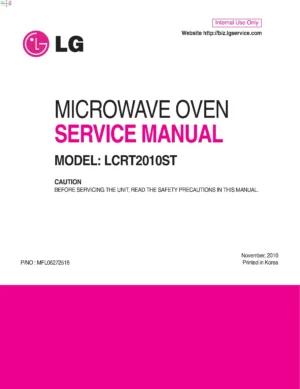 Lg lcrt2010st service manual