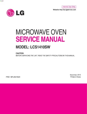 Lg lcs1410sw service manual