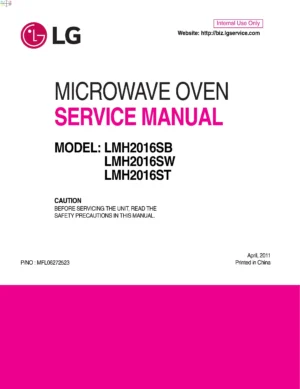 Lg lmh2016st lmh2016sb lmh2016sw service manual