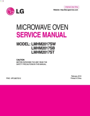 Lg lmhm2017sb lmhm2017sw service manual
