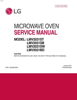 Lg lmv2031st lmv2031sb lmv2031sw lmv2031bd service manual