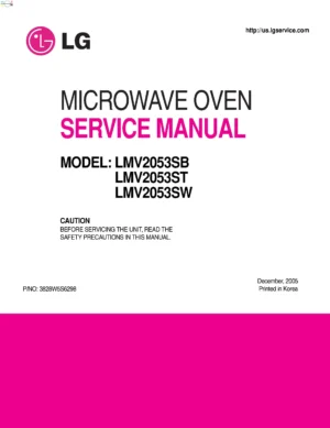 Lg lmv2053st lmv2053sb lmv2053sw service manual