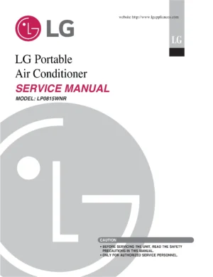 Lg lp0815wnr service manual cover