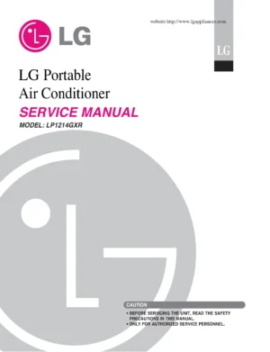 Lg lp1214gxr service manual cover
