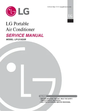 Lg lp1215gxr service manual cover