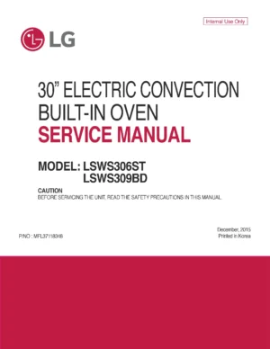 Lg lsws309bd lsws306st (72) service manual
