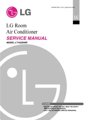 Lg lt1033hnr service manual cover