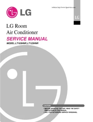 Lg lt103hnr service manual cover
