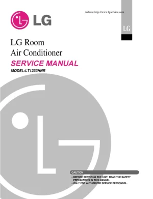 Lg lt1233hnr service manual cover