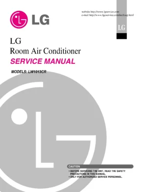 Lg lw1013cr service manual cover