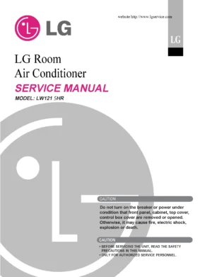 Lg lw1215hr service manual cover