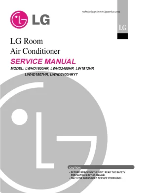 Lg lw1812hr service manual cover