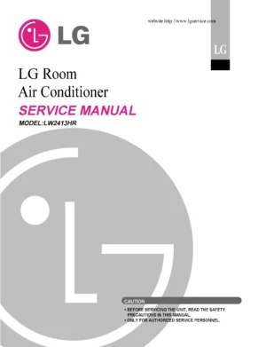 Lg lw2413hr service manual cover