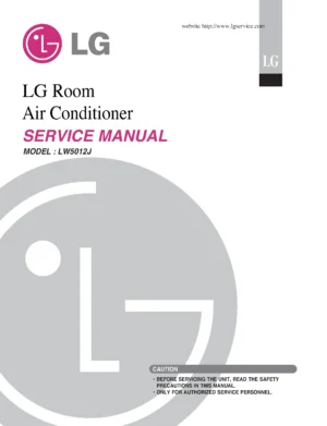 Lg lw5012j service manual cover
