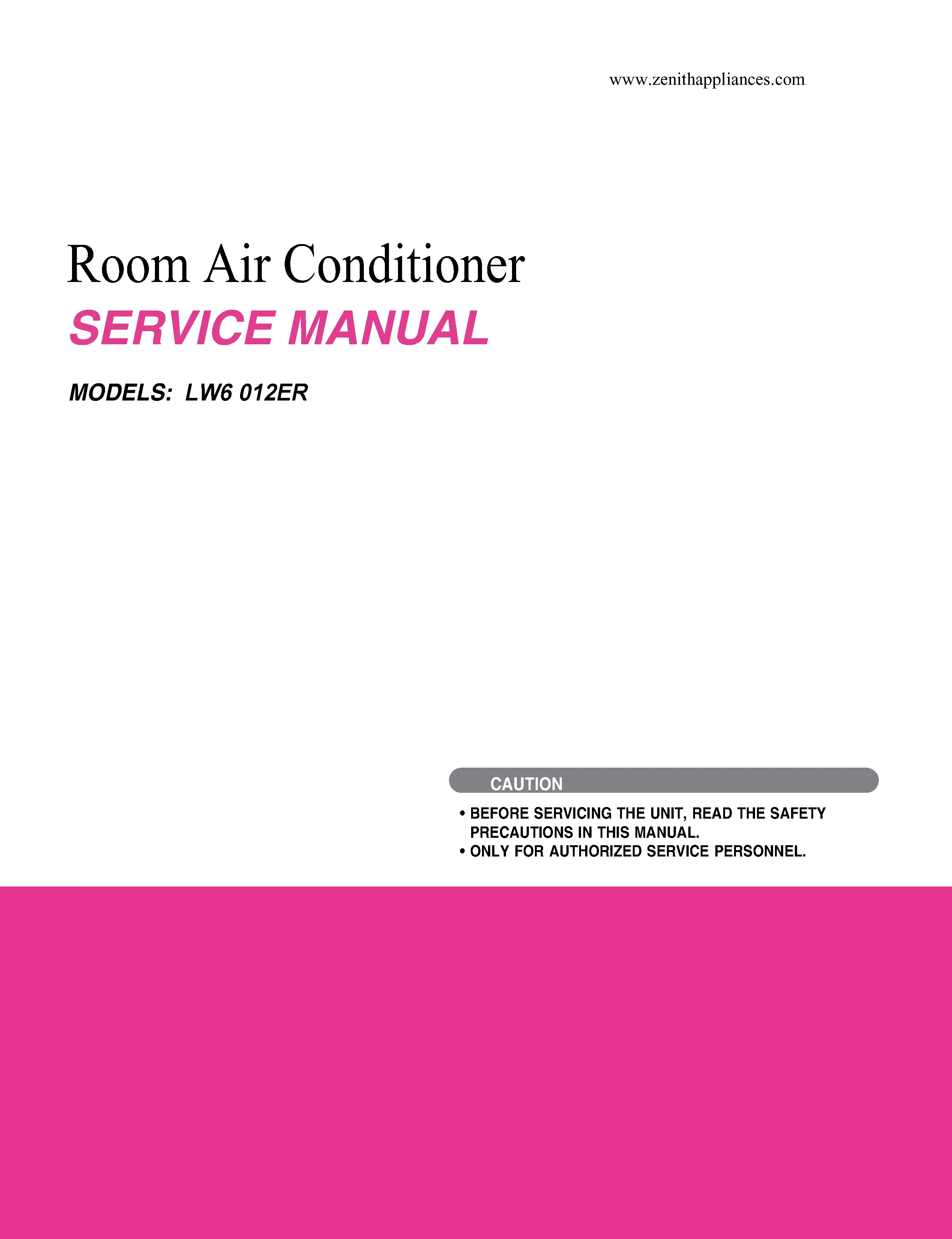 Lg lw6012er service manual cover