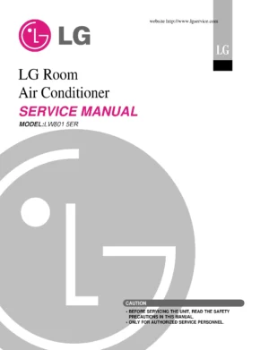 Lg lw8015er service manual cover