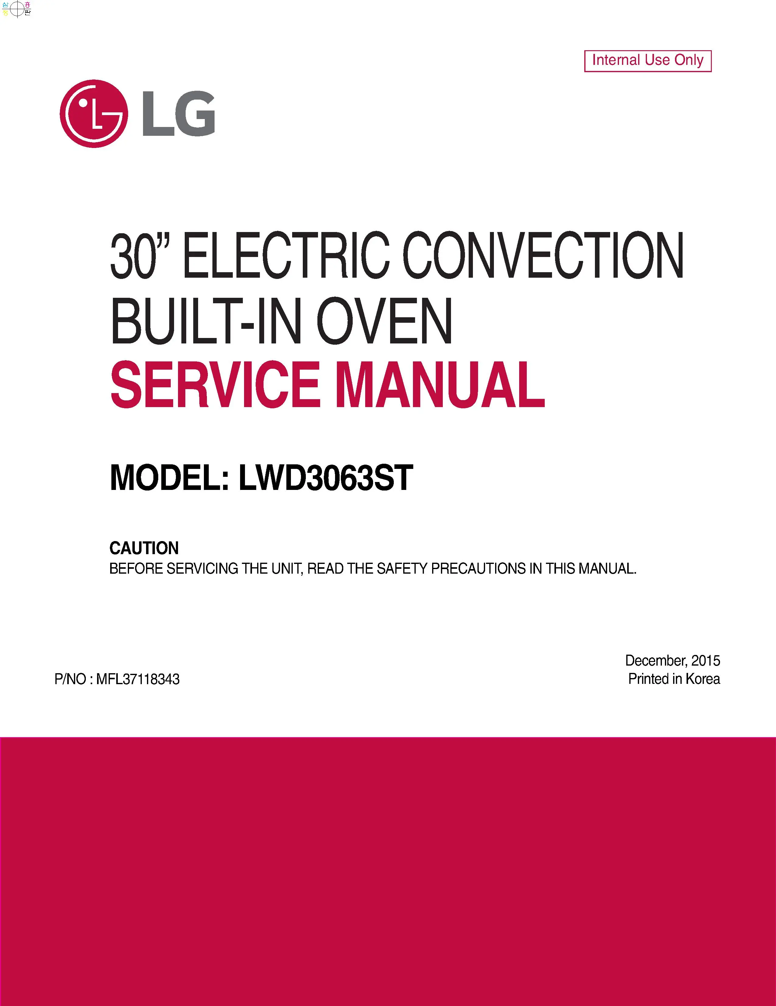 Lg lwd3063st (77) service manual