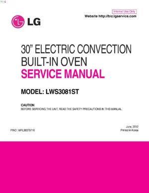 Lg lws3081st (61) service manual