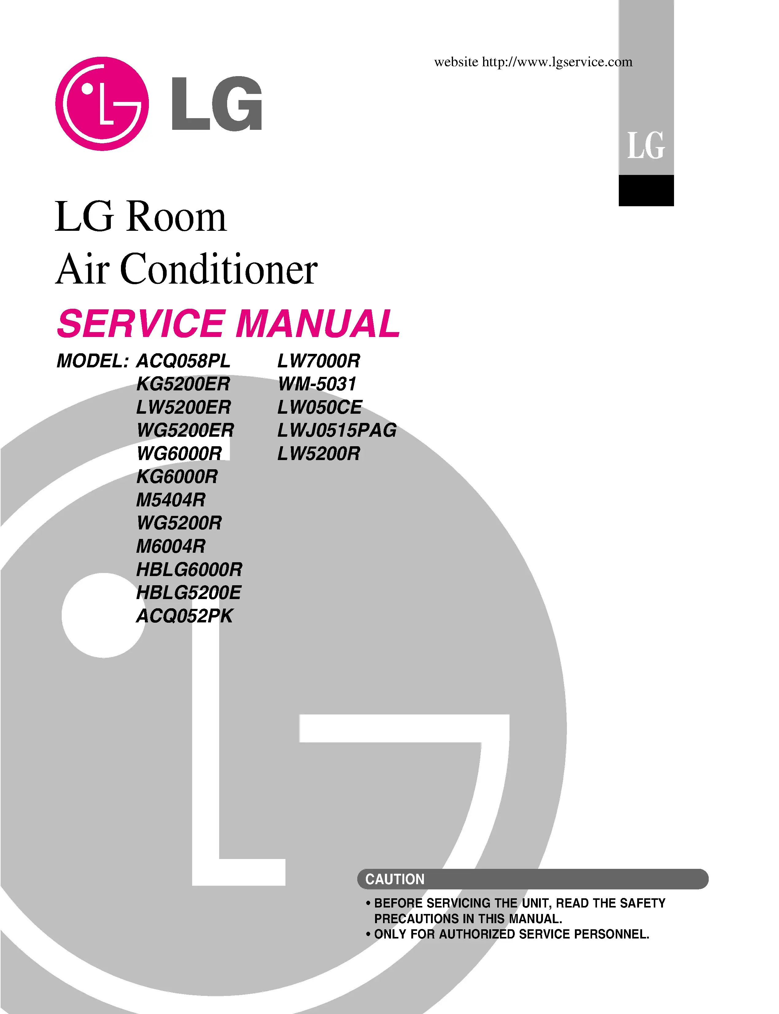 Lg m5404r service manual cover
