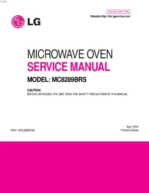 Lg mc8289brs service manual