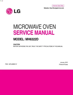 Lg mh6322d service manual