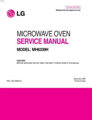Lg mh6339h service manual