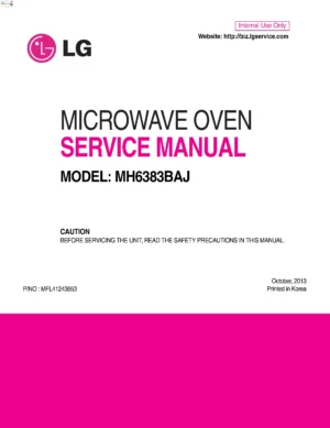 Lg mh6383baj service manual