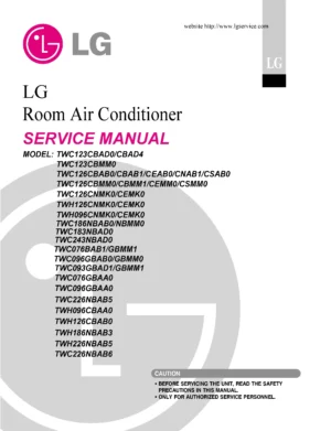 Lg w246bc service manual cover