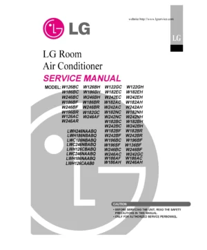Lg w246bh service manual cover