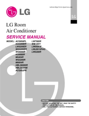 Lg wm 5031 service manual cover