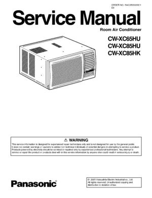Panasonic cw xc65hu xc85hu xc85hk service manual cover