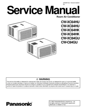 Panasonic cw xc84hu xc84hk xc84gu c84gu service manual cover