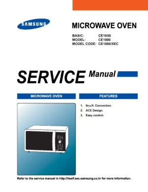 Samsung ce1000 service manual cover