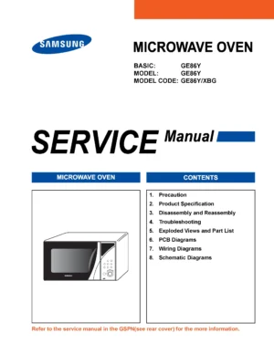 Samsung ge86y service manual cover