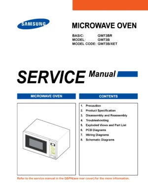 Samsung gw73b service manual cover