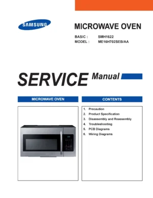 Samsung me16h702seb service manual cover